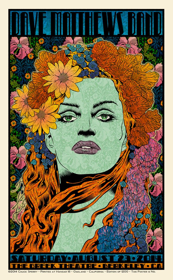 Editions d'art de CHUCK SPERRY a pour titre DAVE MATTHEWS BAND THE GREEK 2014 REGULAR style figuratif dim : CHUCK SPERRYprix:250