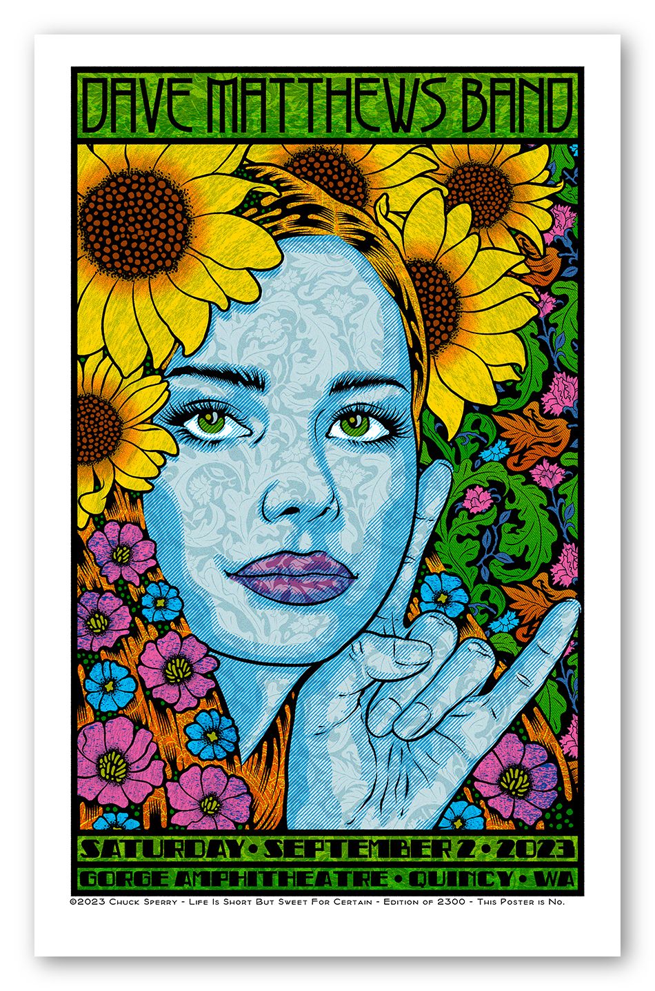 Editions d'art de CHUCK SPERRY a pour titre DAVE MATTHEWS BAND BACCHANTE REGULAR style figuratif dim : CHUCK SPERRYprix:500