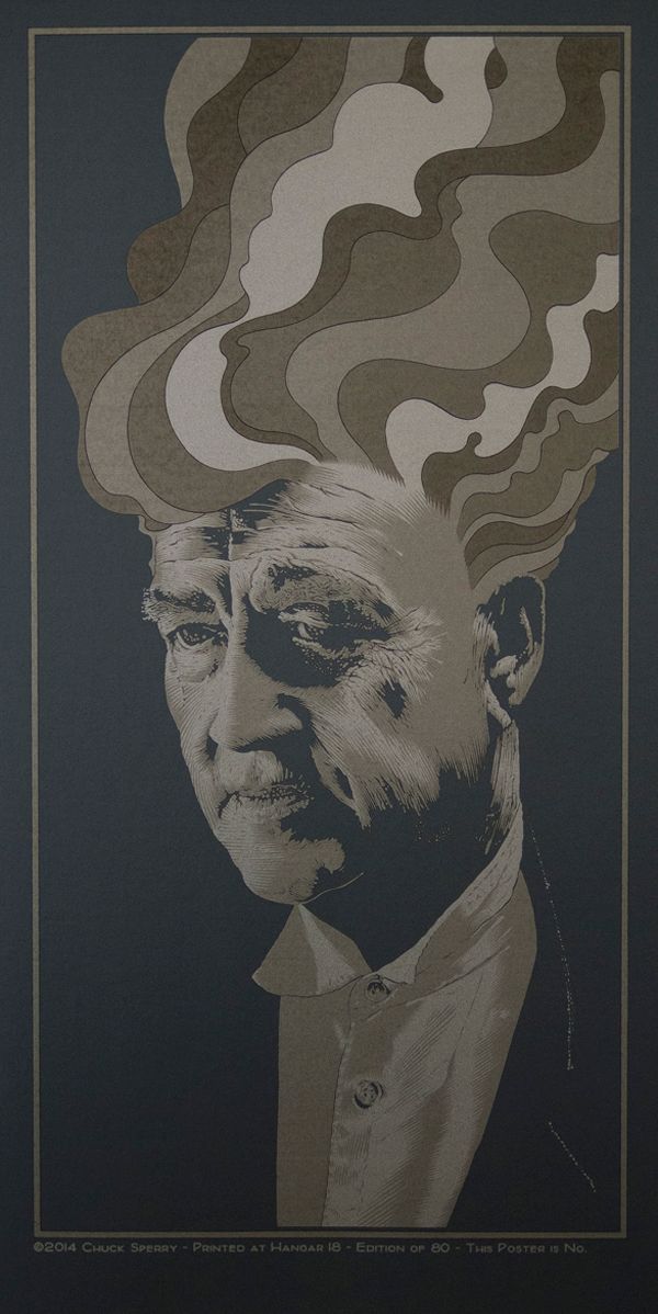 Editions d'art de CHUCK SPERRY a pour titre DAVID LYNCH style figuratif dim : CHUCK SPERRYprix:300