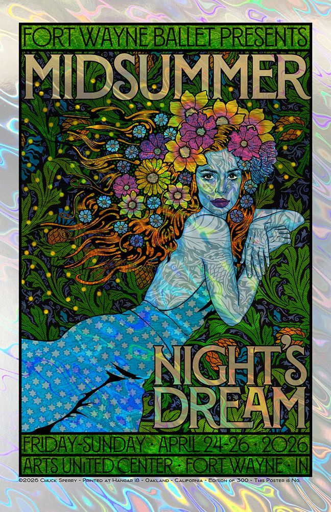 Editions d'art de CHUCK SPERRY a pour titre MIDSUMMER NIGHT'S DREAM LAVA, AP style expo chuck dim : CHUCK SPERRYprix:250
