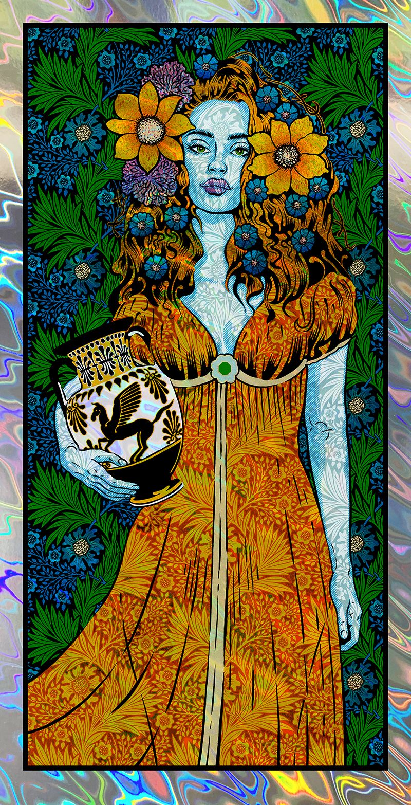 Editions d'art de CHUCK SPERRY a pour titre Danaïde Lava style figuratif dim : CHUCK SPERRYprix:350