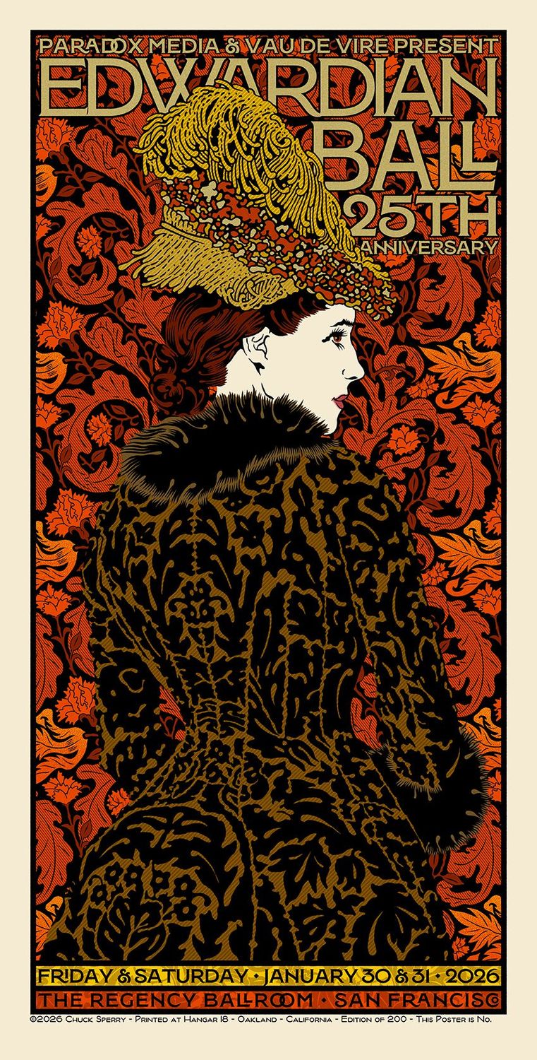 Editions d'art de CHUCK SPERRY a pour titre EDWARDIAN BALL 2026 SN style expo chuck dim : CHUCK SPERRYprix:100