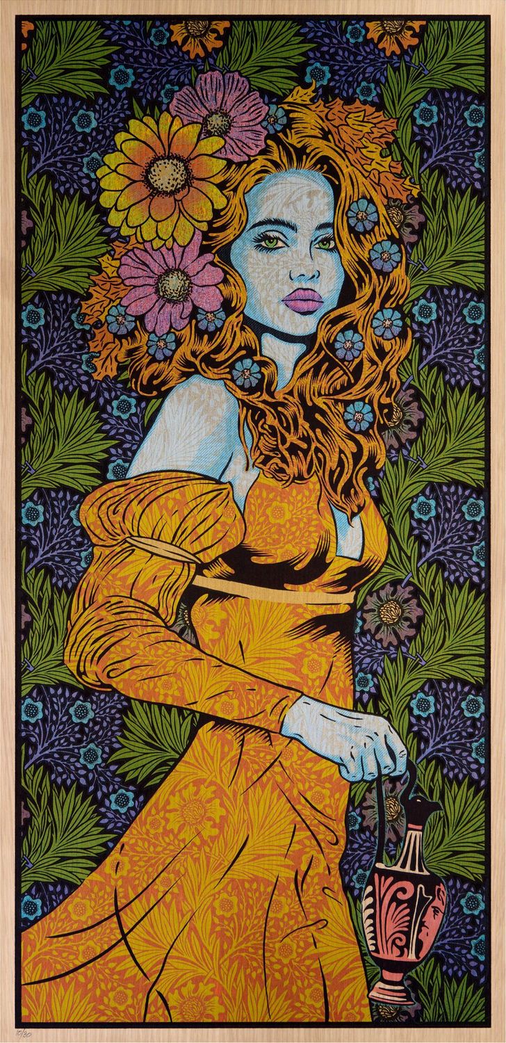 Tableau de CHUCK SPERRY a pour titre THE MYSTIC WOOD PANEL AP style expo chuck dim : CHUCK SPERRYprix:4250