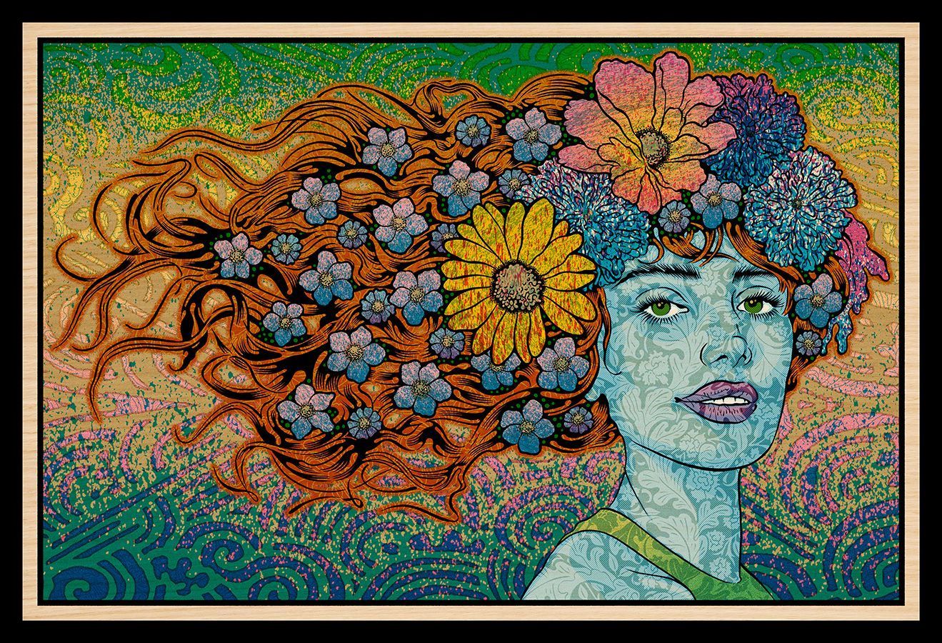 Tableau de CHUCK SPERRY a pour titre PNEUMA WOOD PANEL AP style expo chuck dim : CHUCK SPERRYprix:2300