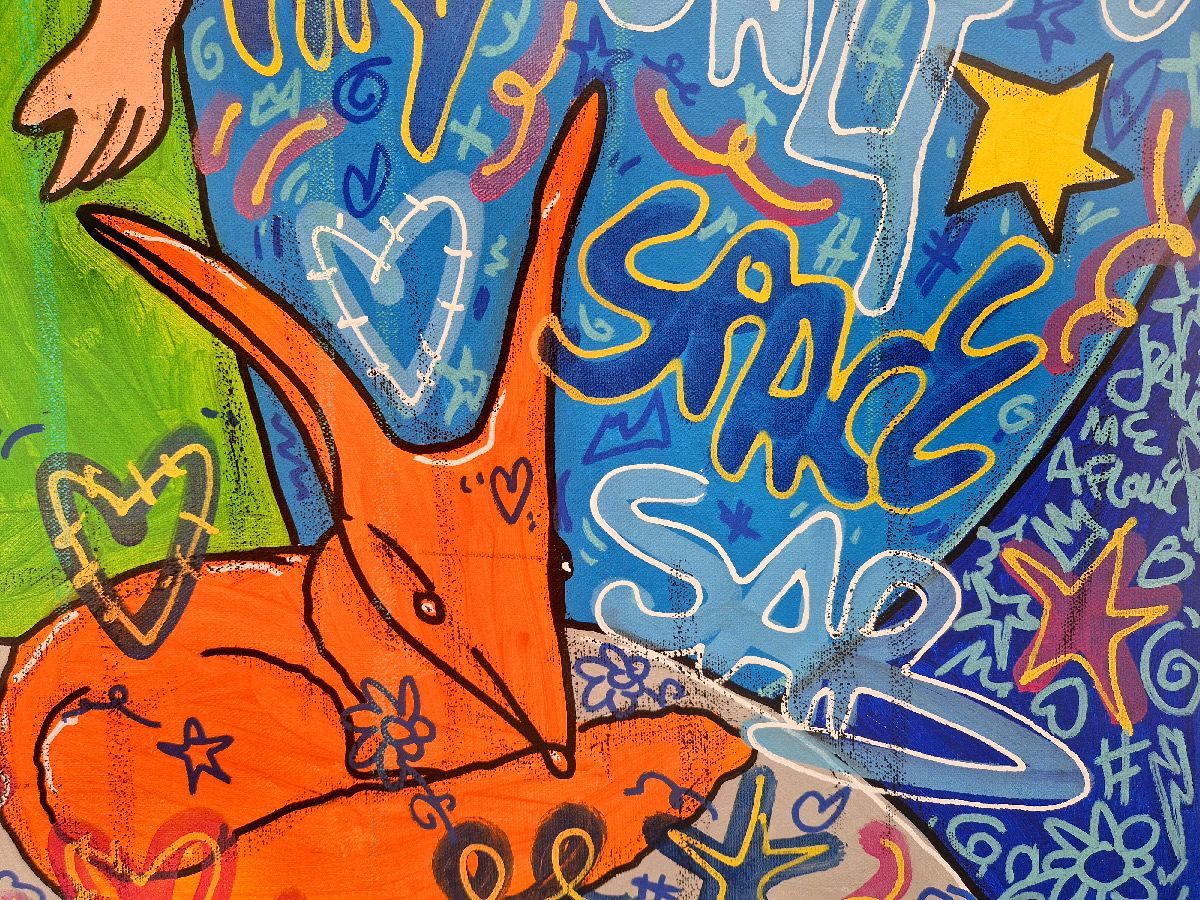 Tableau de RICO SAB a pour titre Good vibes Only style street pop art dim : RICO SABprix:600
