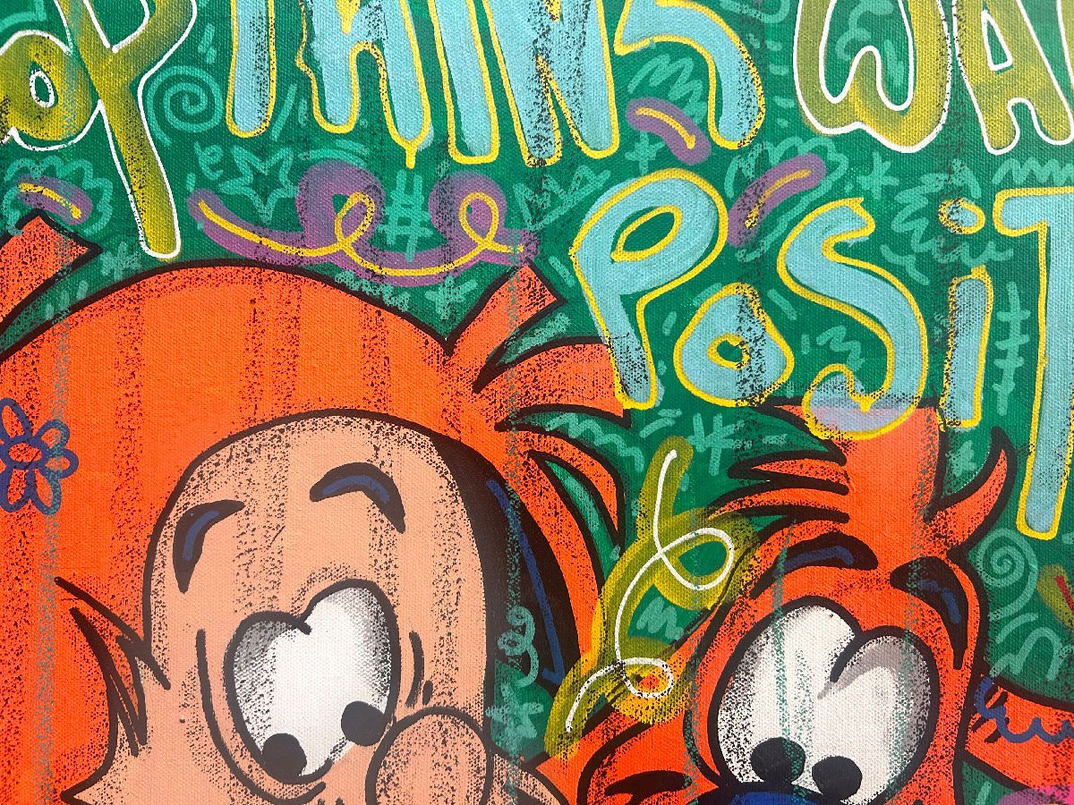 Tableau de RICO SAB a pour titre WHAAAFF style street pop art dim : RICO SABprix:320