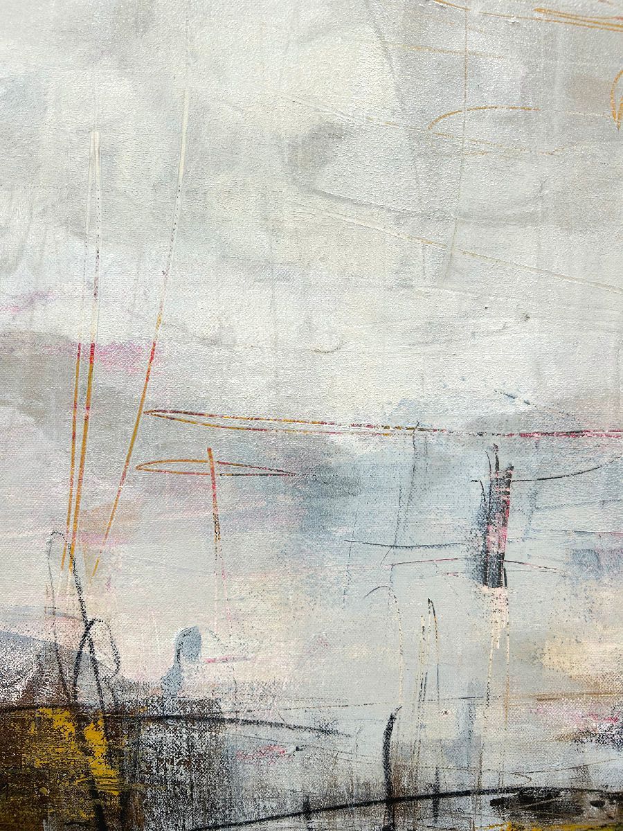 Tableau de TANIA CARRARA a pour titre Nuances Cuivre style abstrait dim : TANIA CARRARAprix:1400