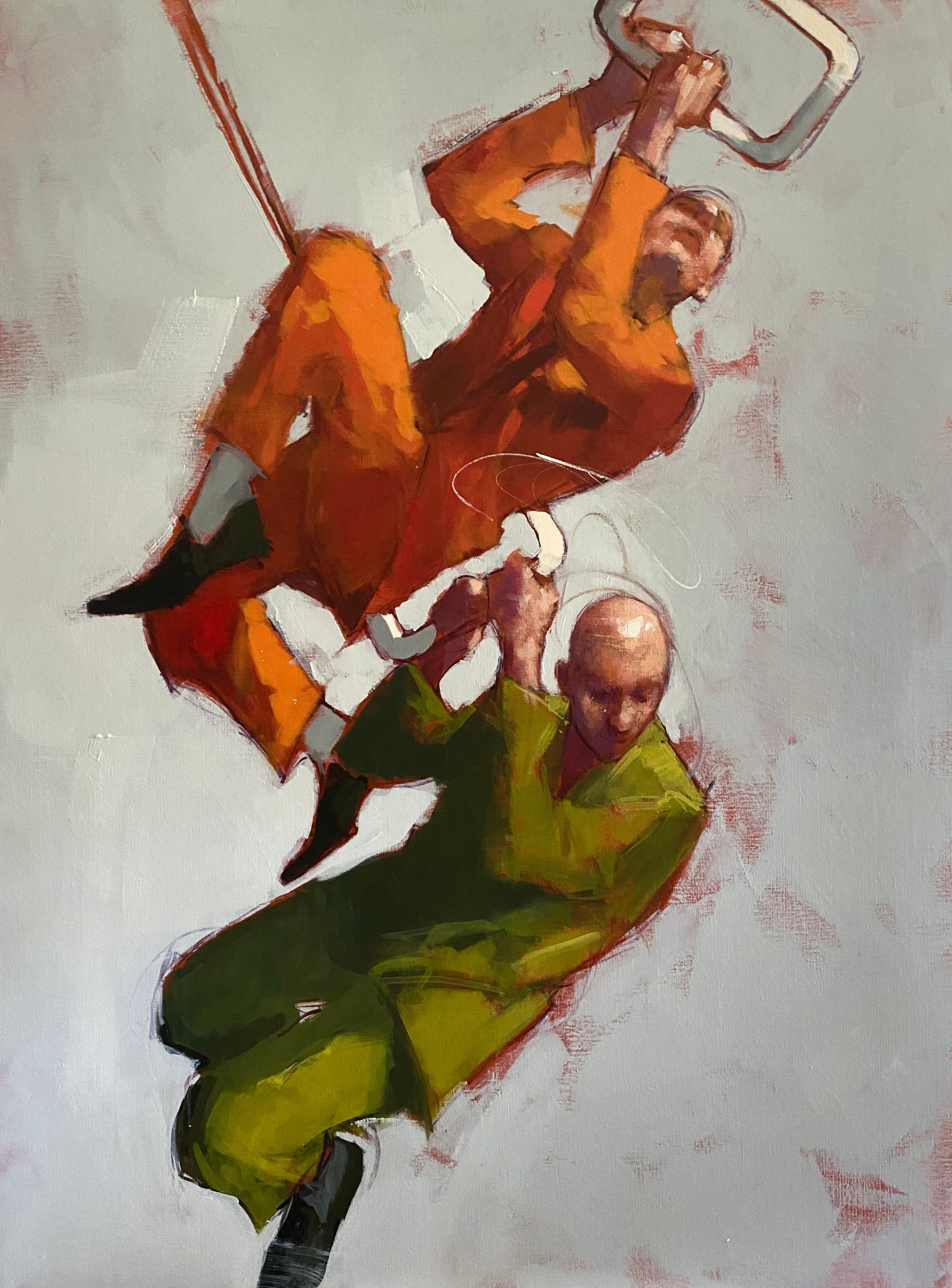 Editions d'art de MASSEBEUF Olivier a pour titre La Cordée style figuratif dim : MASSEBEUF Olivierprix:70