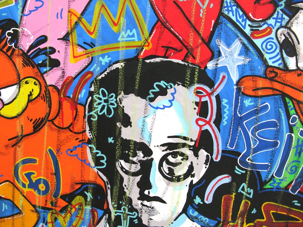 Tableau de RICO SAB a pour titre So Kult Keith style street pop art, street art dim : RICO SABprix:950
