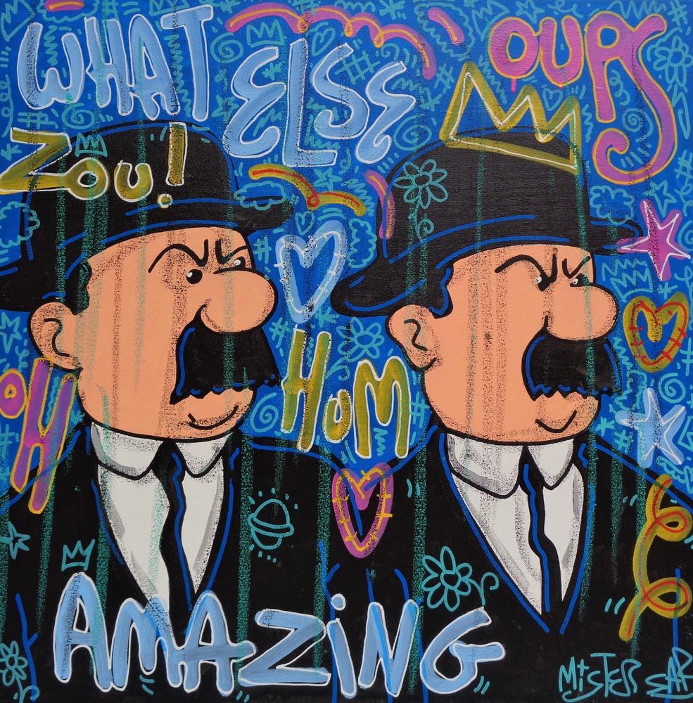 Tableau de RICO SAB a pour titre What Else Du pond(t) style street pop art, street art dim : RICO SABprix:320