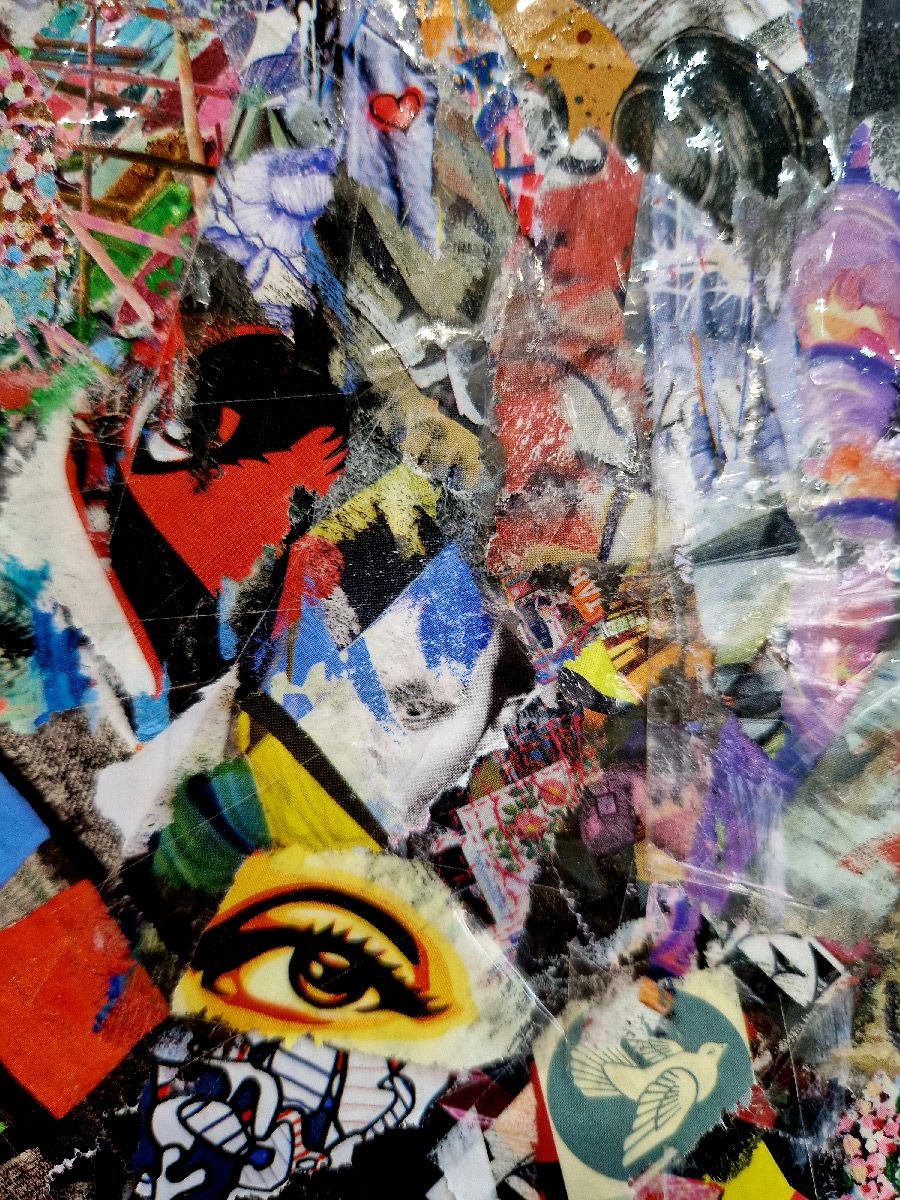 Editions d'art de FLOREPEA a pour titre Funny eyes style street art, graphique dim : FLOREPEAprix:250