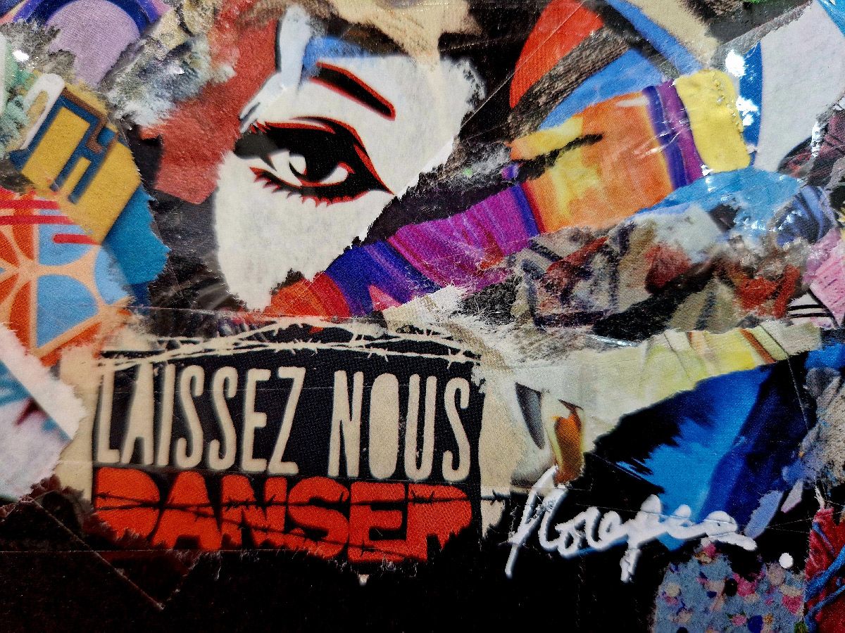 Editions d'art de FLOREPEA a pour titre Funny eyes style street art, graphique dim : FLOREPEAprix:250