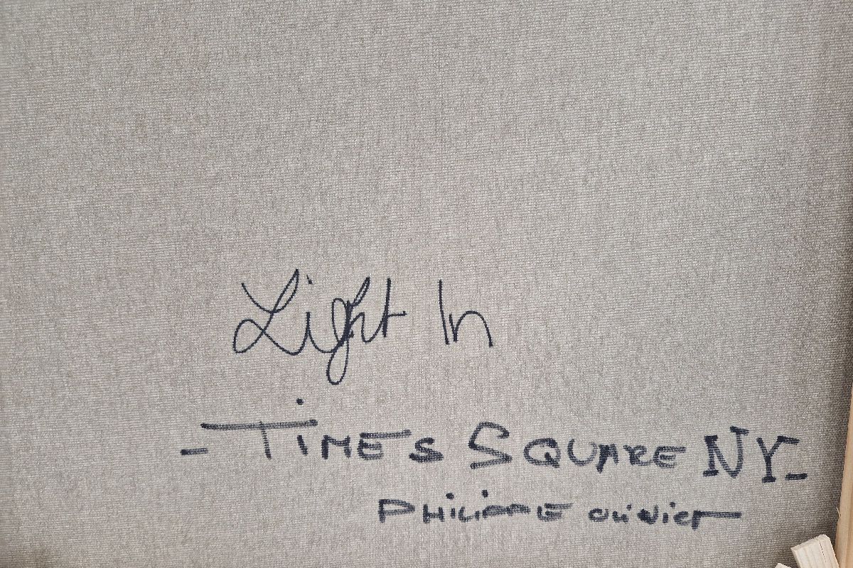 Tableau de PHIL a pour titre Light in Times Square, NY style figuratif dim : PHILprix:850
