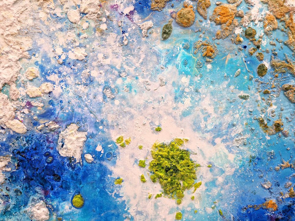Tableau de Philippe Boliviera a pour titre Mangareva style abstrait dim : Philippe Bolivieraprix:550