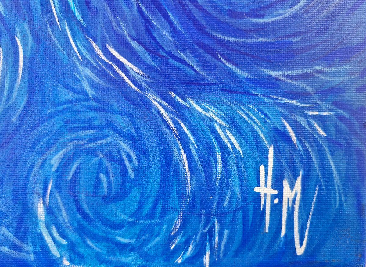 Tableau de ART HM a pour titre Lion série style Van Gogh 1 style figuratif, graphique dim : ART HMprix:800