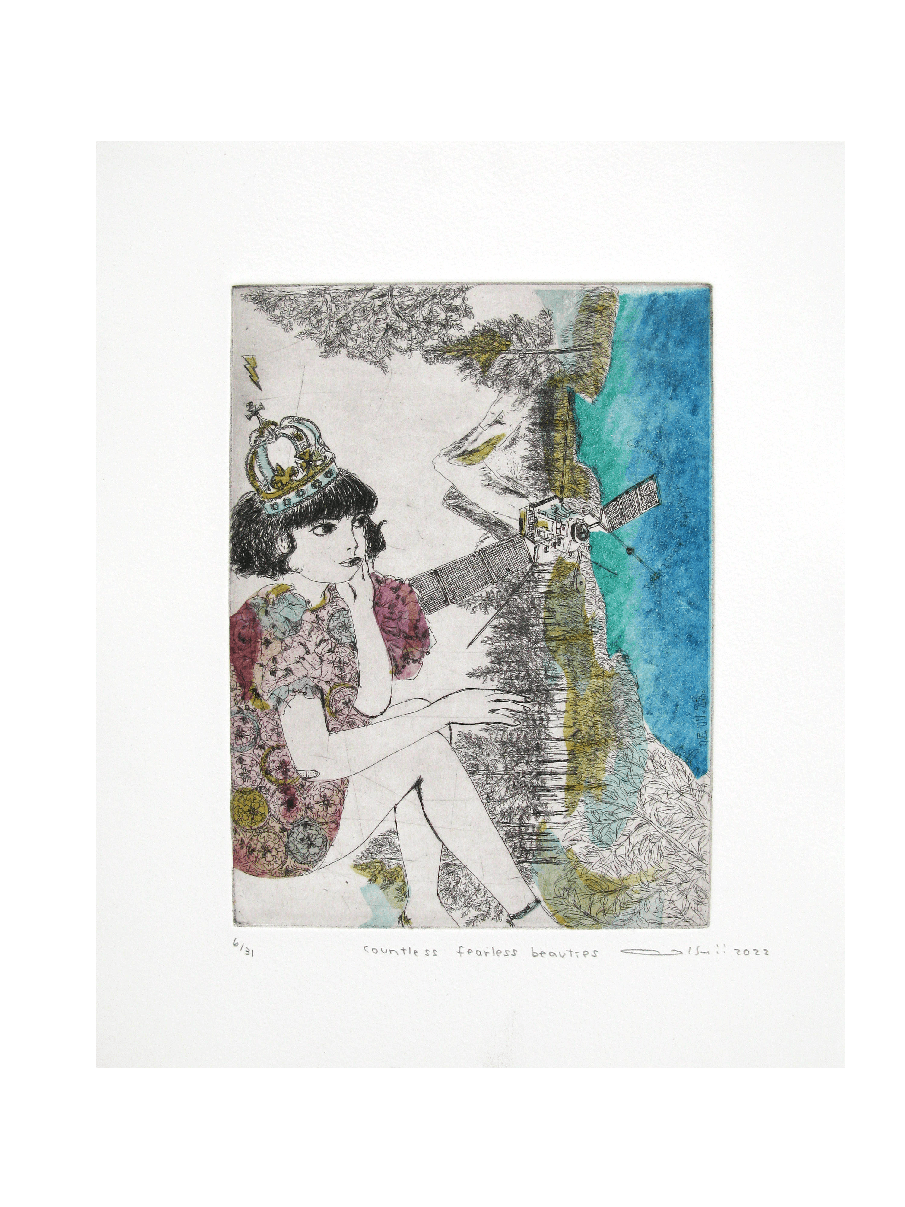 Dessin de ATSUKO ISHII a pour titre COUNTLESS FEARLESS BEAUTIES style figuratif dim : ATSUKO ISHIIprix:130