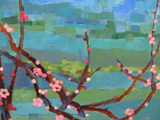 Tableau de JEONG MIN LEE a pour titre PREMICES DU PRINTEMPS style figuratif dim : JEONG MIN LEEprix:220
