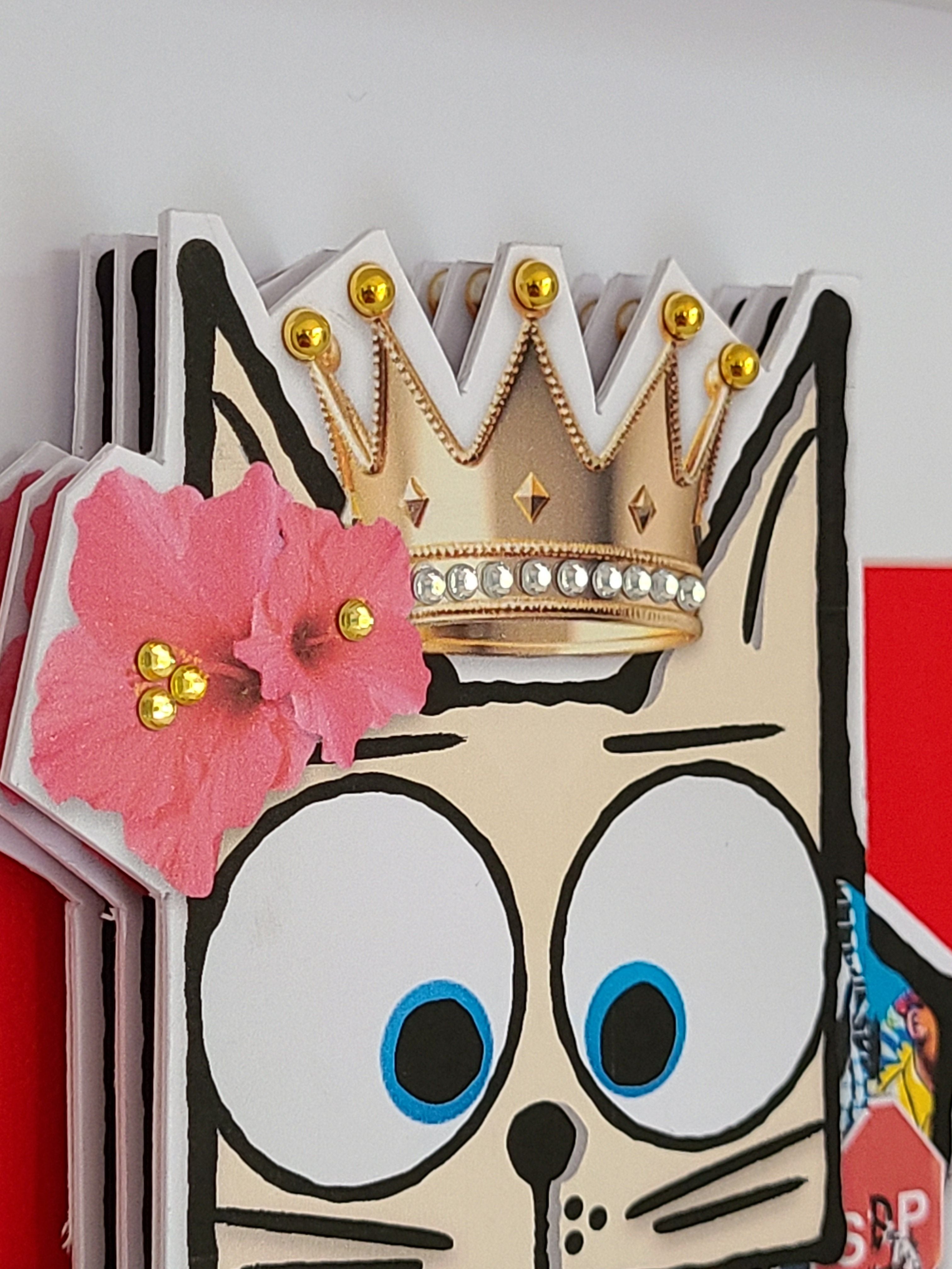 Editions d'art de Stephanie Godann a pour titre King Cat style street art dim : Stephanie Godannprix:250
