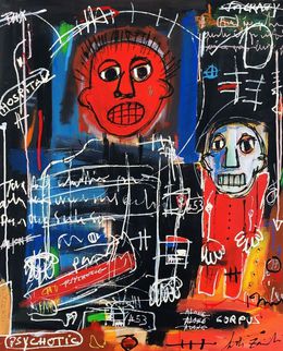 Tableau de LARBI ZAIDI a pour titre Psychotic style figuratif dim : LARBI ZAIDIprix:1200