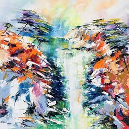 Tableau de PHIL a pour titre CALANQUE DES PINS style no dim : PHILprix:700