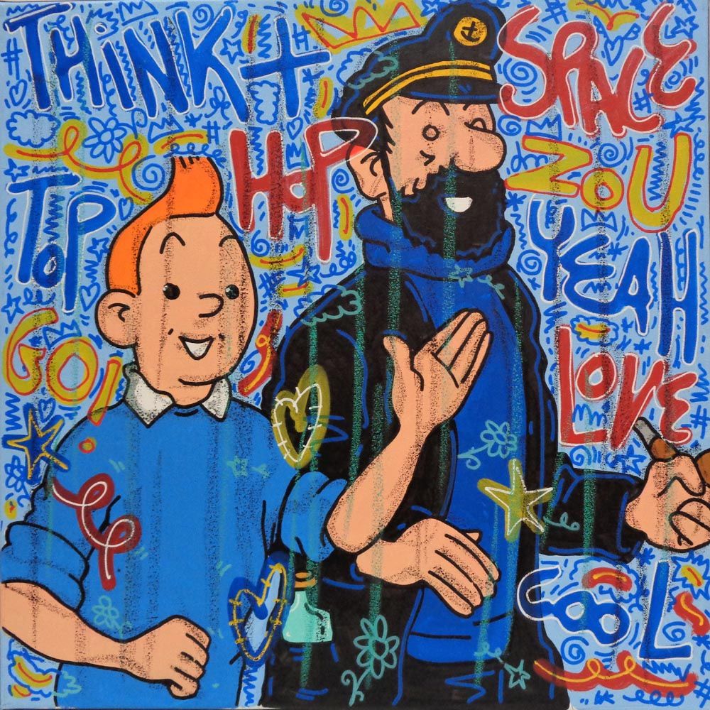 Tableau de RICO SAB a pour titre Cool style street pop art, street art dim : RICO SABprix:320