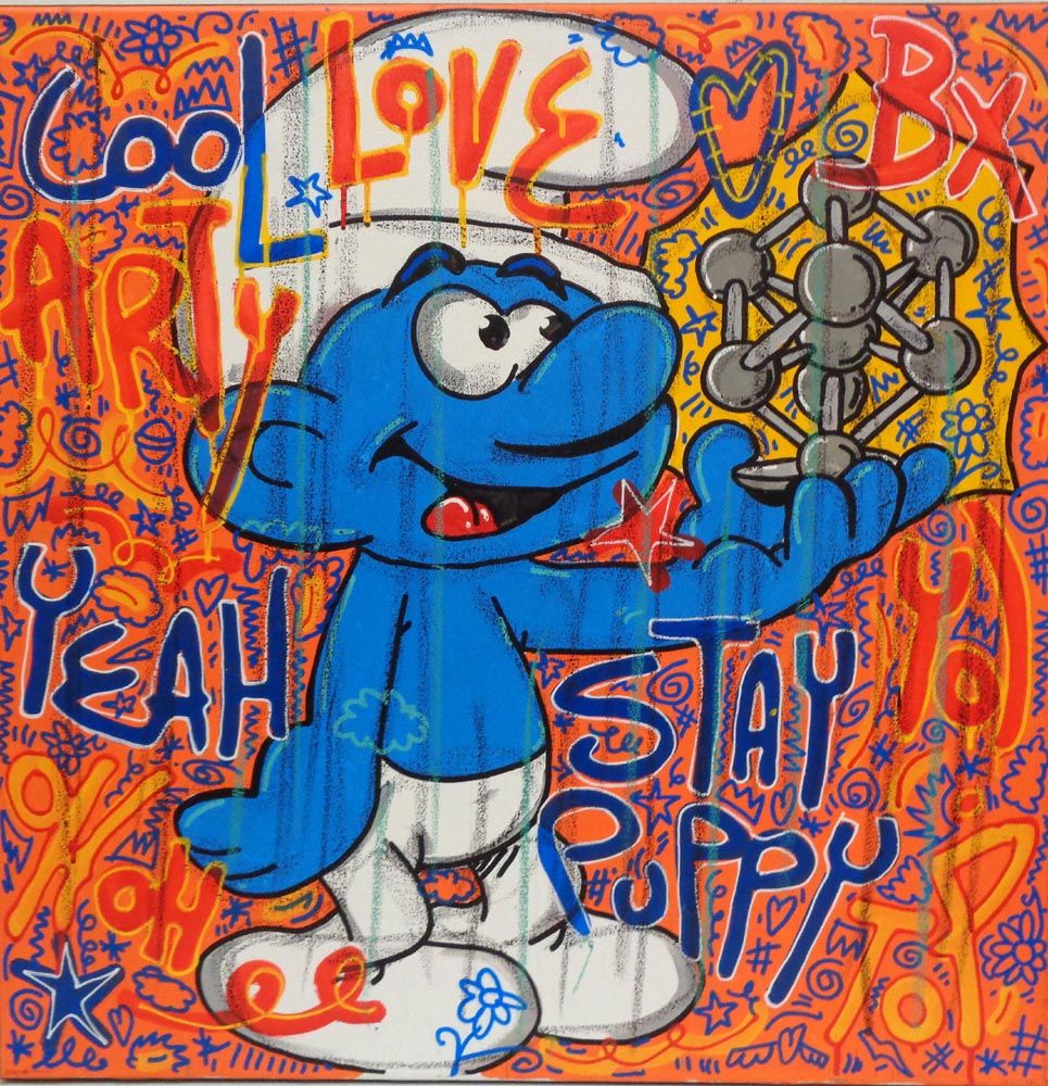 Tableau de RICO SAB a pour titre Love Arty style street pop art, street art dim : RICO SABprix:320