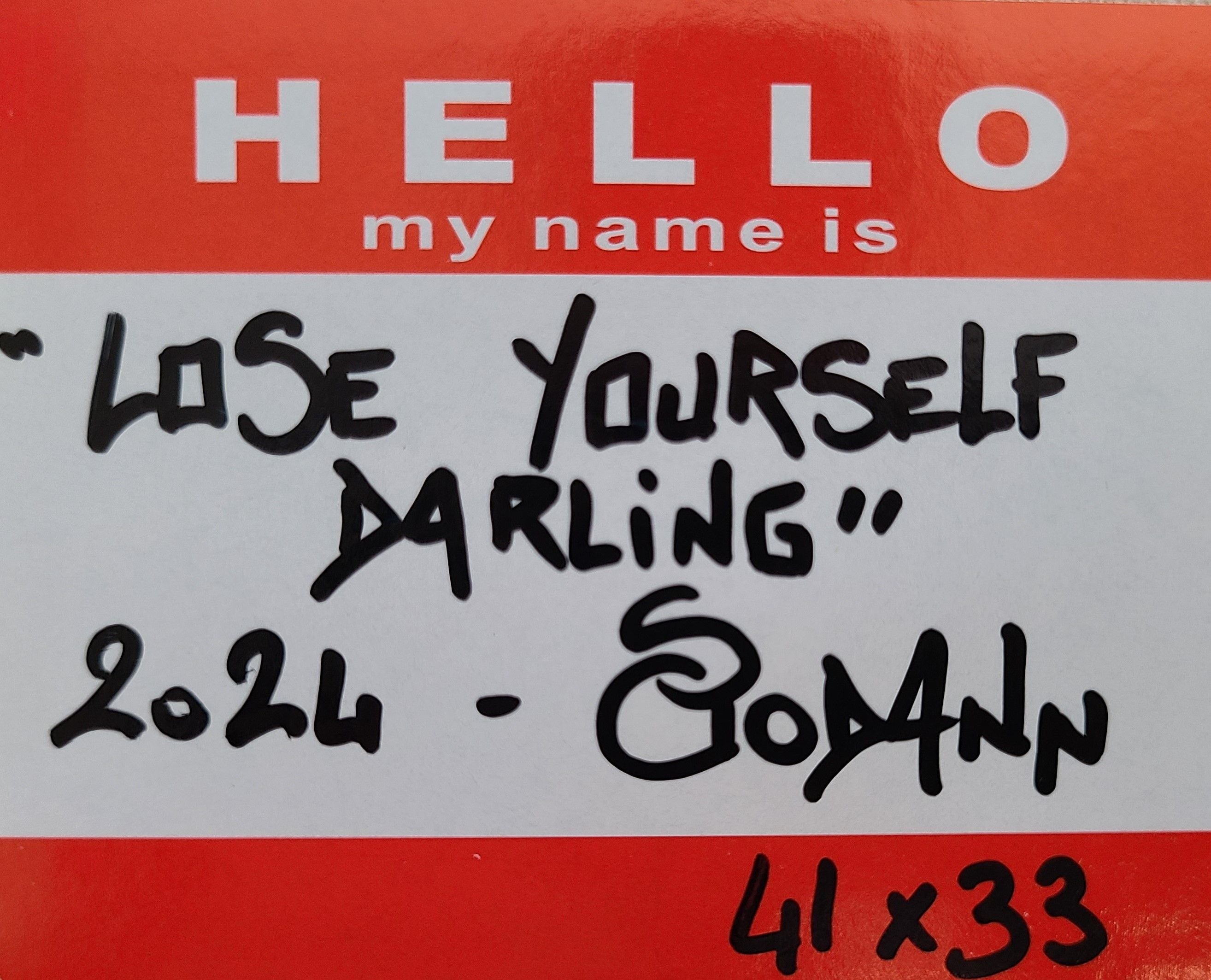 Tableau de Stephanie Godann a pour titre Love yourself darling style street art dim : Stephanie Godannprix:410