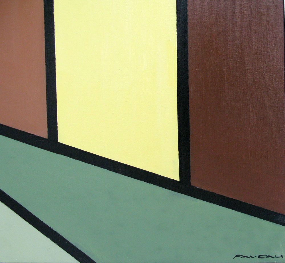 Tableau de ADRIEN FAVEAU a pour titre MANHATTAN ABSTRACTION style graphique dim : ADRIEN FAVEAUprix:1100