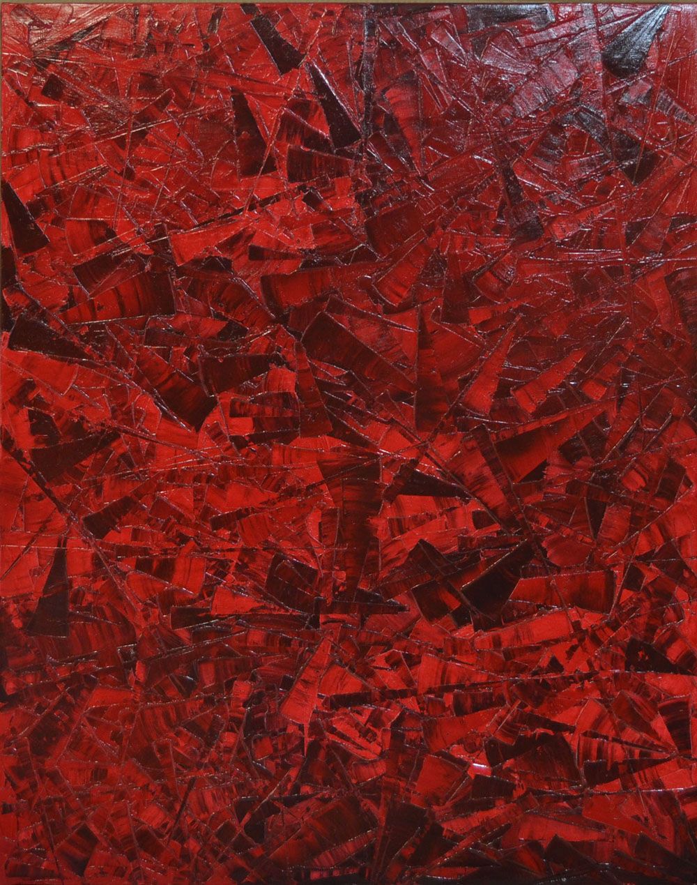 Tableau de ALAIN BECANNE a pour titre PEINTURE 05-2022-39 style abstrait dim : ALAIN BECANNEprix:640