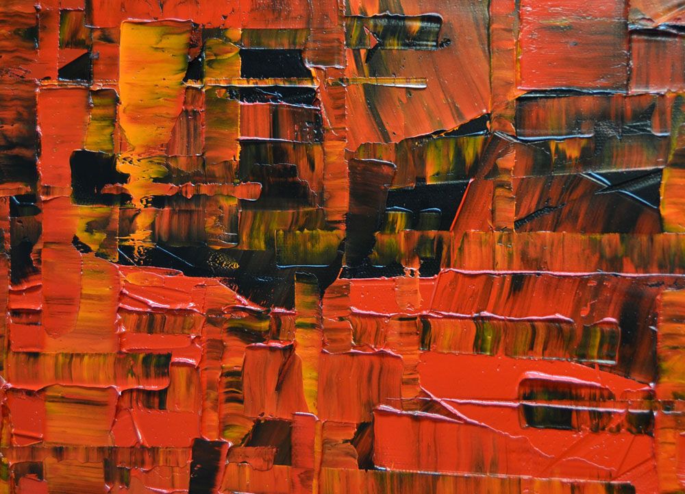 Tableau de ALAIN BECANNE a pour titre PEINTURE 12-2020-122 style abstrait dim : ALAIN BECANNEprix: