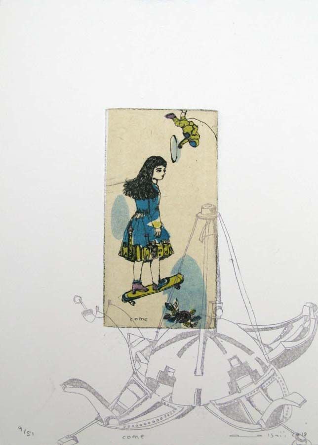 Dessin de ATSUKO ISHII a pour titre COME style figuratif dim : ATSUKO ISHIIprix:60