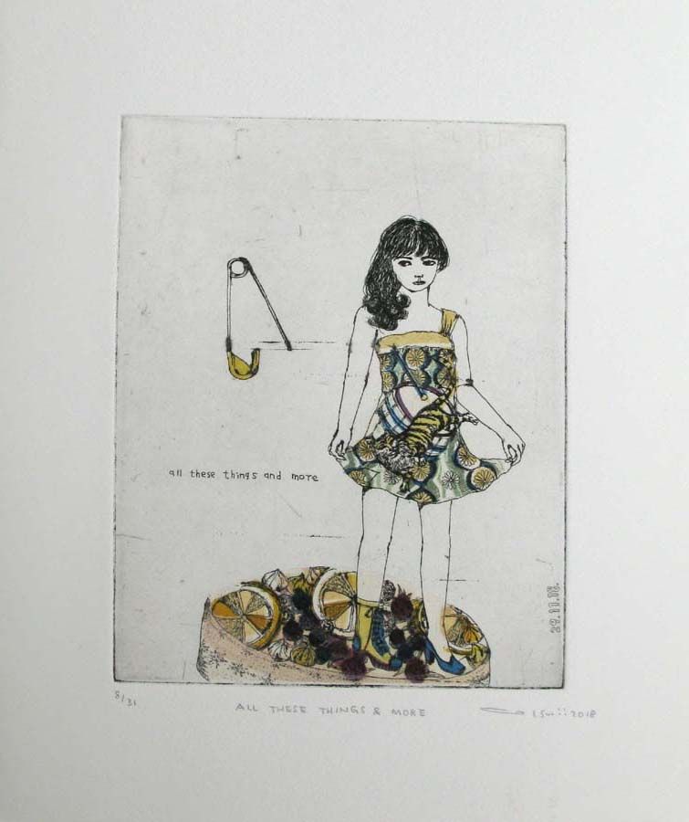 Dessin de ATSUKO ISHII a pour titre ALL THESE THINGS AND MORE 8/31 style figuratif dim : ATSUKO ISHIIprix:130