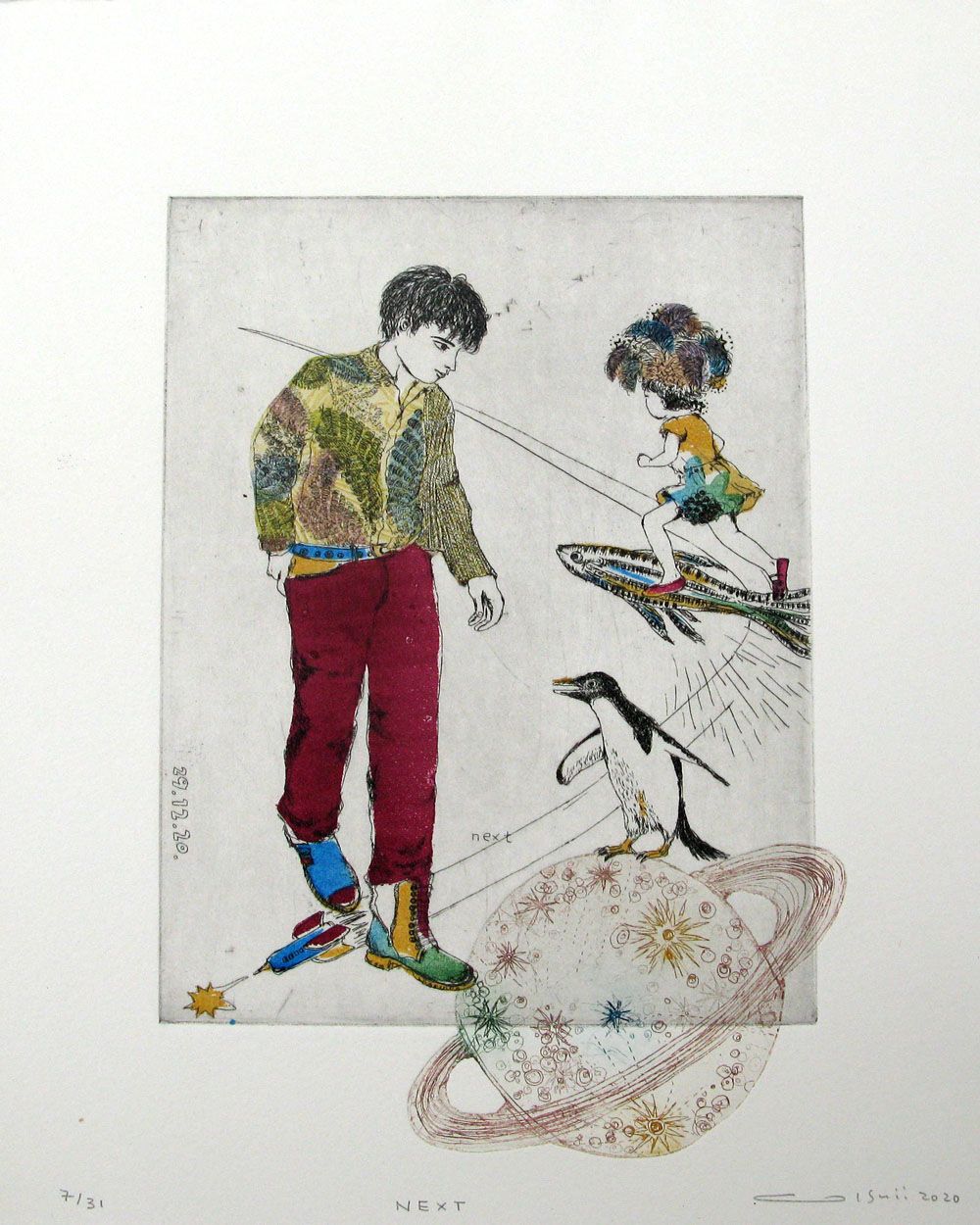Editions d'art de ATSUKO ISHII a pour titre NEXT 7/31 style figuratif dim : ATSUKO ISHIIprix:130