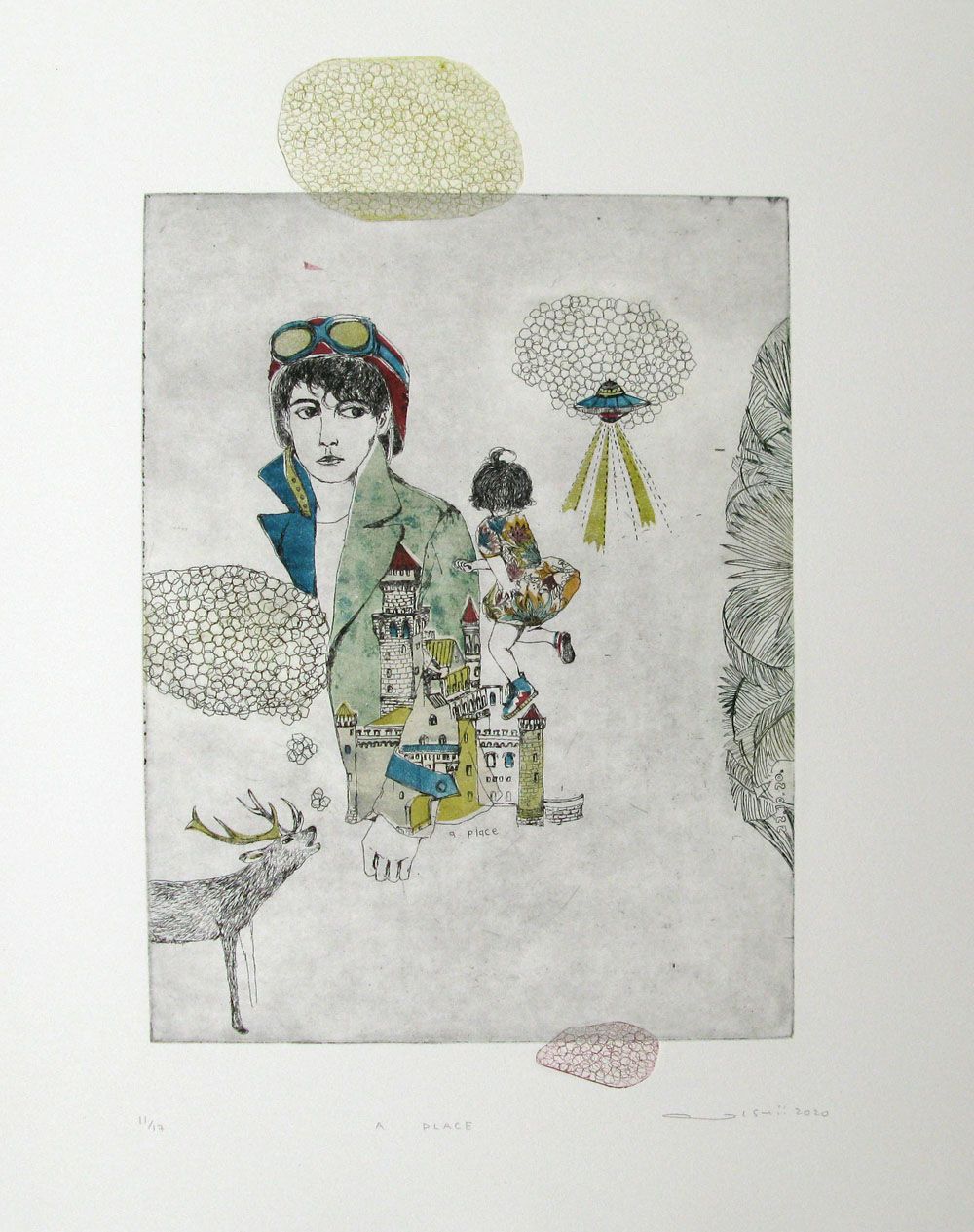 Dessin de ATSUKO ISHII a pour titre A PLACE style figuratif dim : ATSUKO ISHIIprix:250