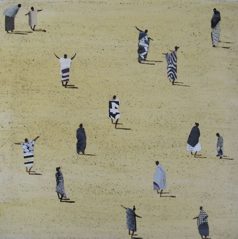 Tableau de MARCOS ZRIHEN NOWOTNY a pour titre Africa Black and White - Barcelona 2024 style figuratif dim : MARCOS ZRIHEN NOWOTNYprix:300