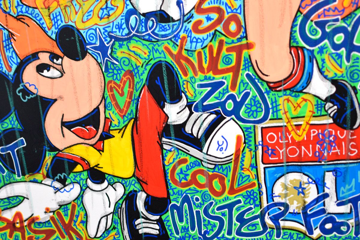 Tableau de RICO SAB a pour titre Amazingol style street pop art, street art dim : RICO SABprix:950