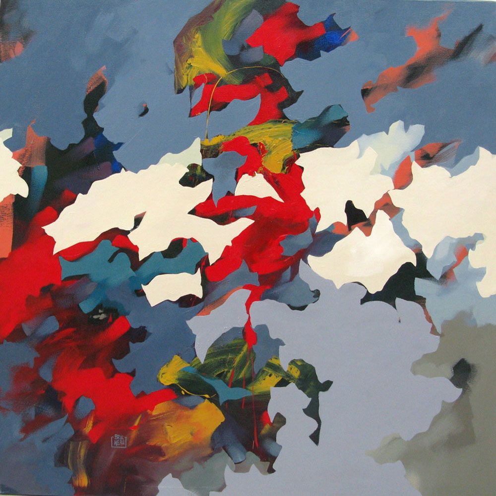 Tableau de BRUNEAU a pour titre MUSEAU style abstrait dim : BRUNEAUprix: