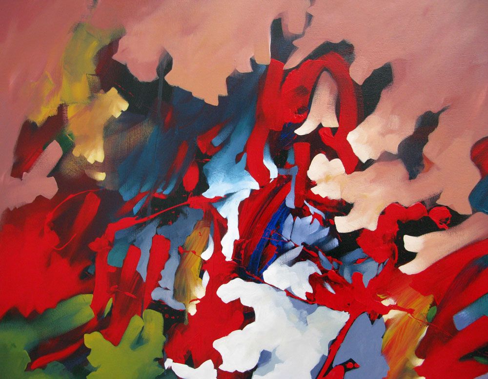 Tableau de BRUNEAU a pour titre PEINTURE ABSTRAITE 70 style abstrait dim : BRUNEAUprix: