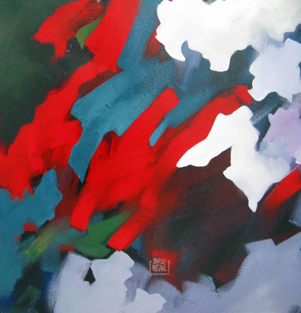 Tableau de BRUNEAU a pour titre PEINTURE ABSTRAITE 70 style abstrait dim : BRUNEAUprix: