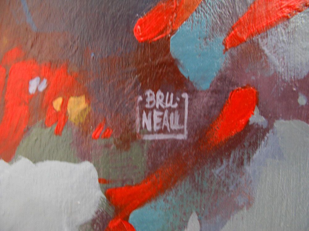 Tableau de BRUNEAU a pour titre PEINTURE ABSTRAITE 23 style abstrait dim : BRUNEAUprix: