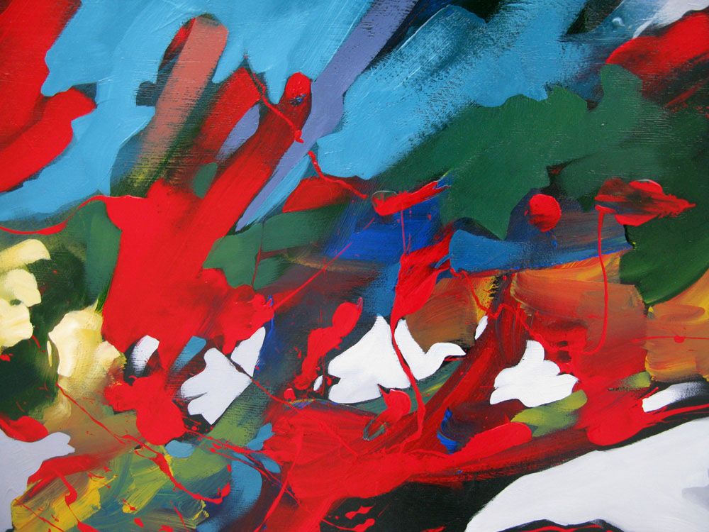 Tableau de BRUNEAU a pour titre PEINTURE ABSTRAITE 55 style abstrait dim : BRUNEAUprix:1000