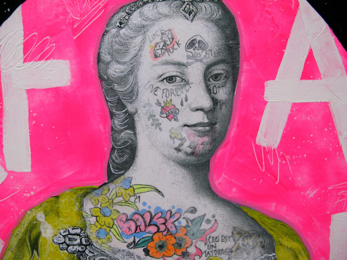 Tableau de LN LE PAPE a pour titre Balek style street pop art dim : LN LE PAPEprix:300