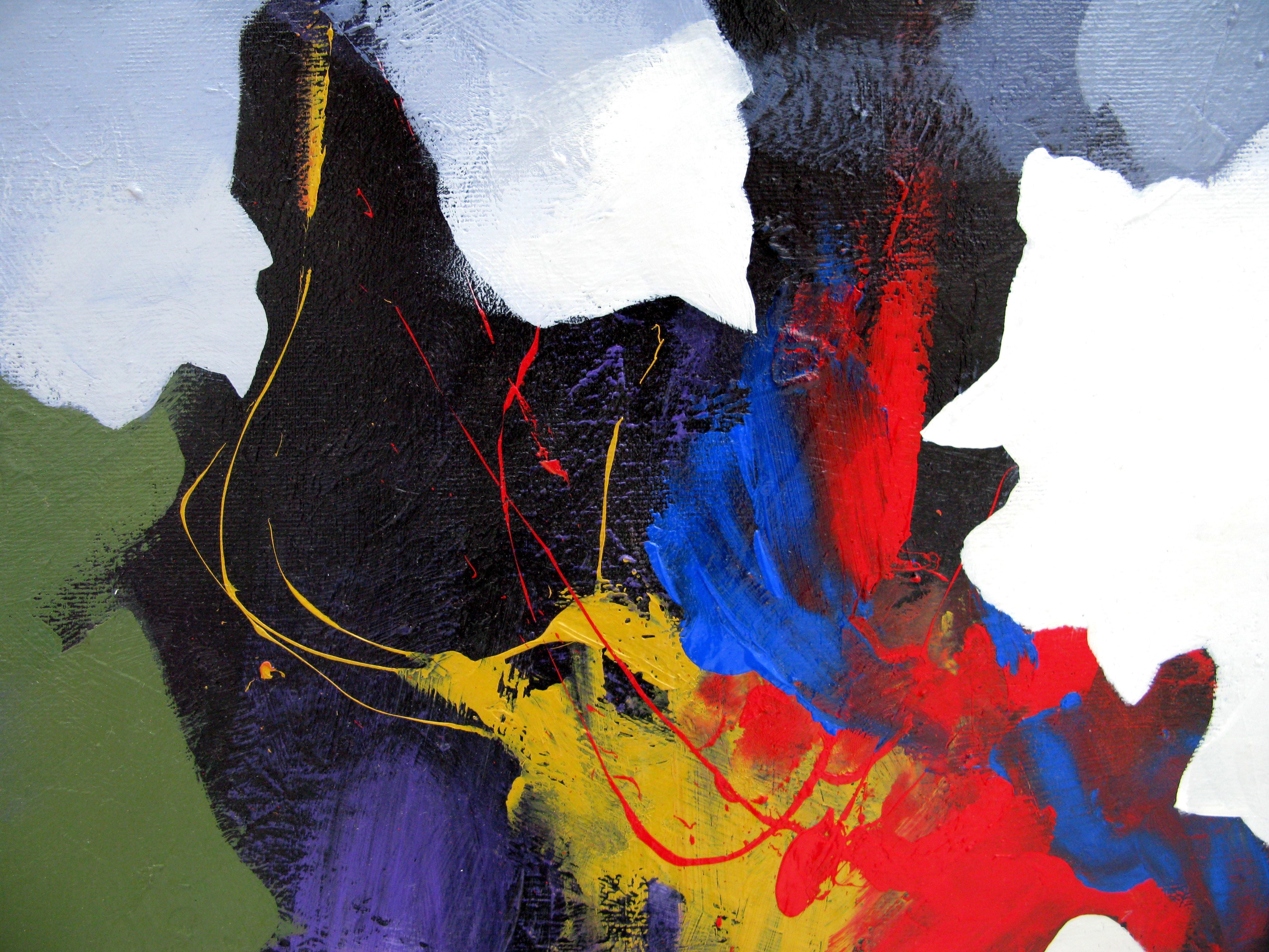 Tableau de BRUNEAU a pour titre Black sails style abstrait dim : BRUNEAUprix:850