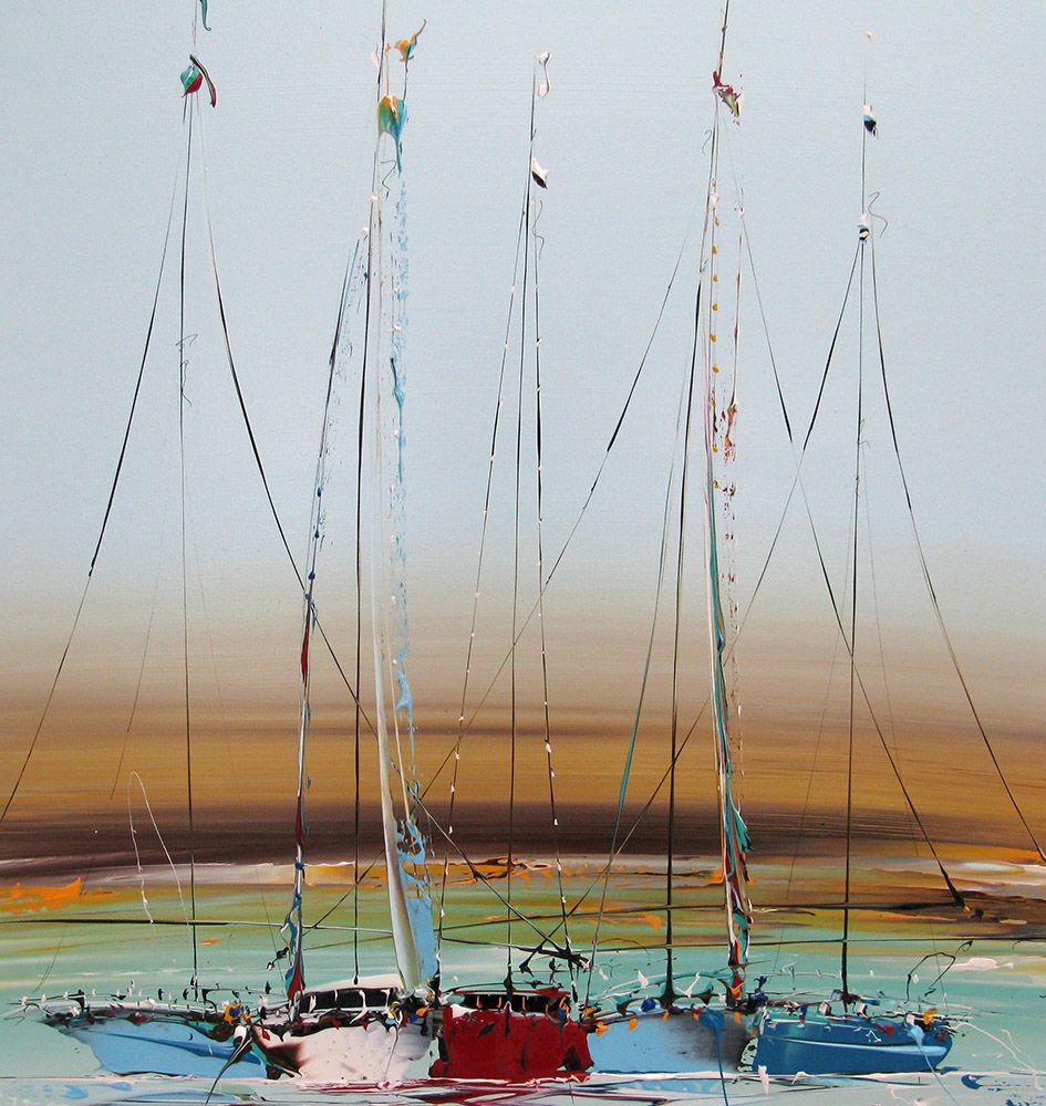 Tableau de F. BOUTET a pour titre Marine abstraite 2025-03 style figuratif dim : F. BOUTETprix:800