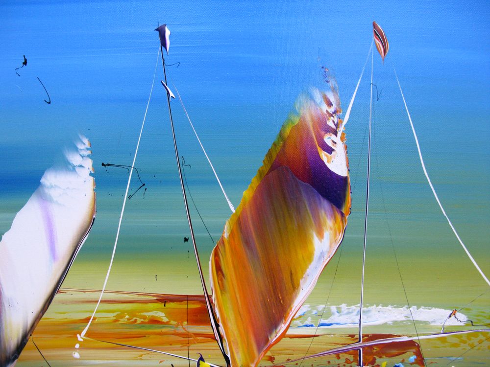Tableau de F. BOUTET a pour titre MARINE ABSTRAITE 2024-38 style figuratif dim : F. BOUTETprix:900