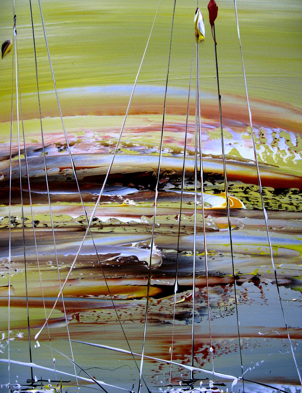 Tableau de F. BOUTET a pour titre Marine abstraite 51 style figuratif dim : F. BOUTETprix:800