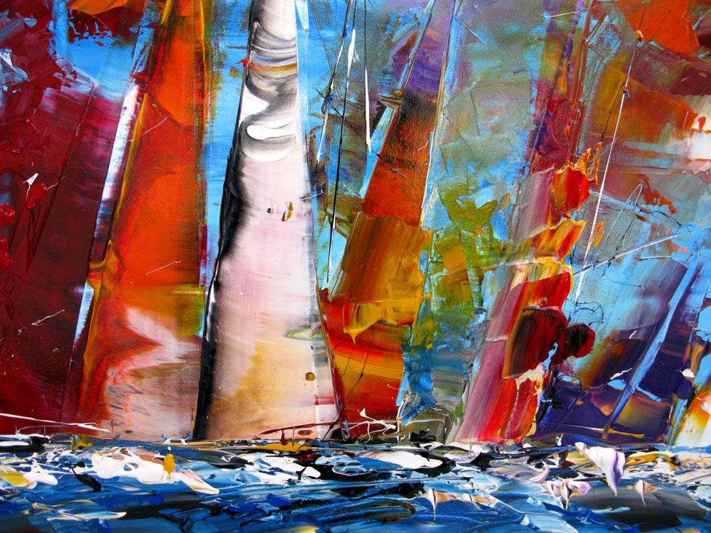 Tableau de F. BOUTET a pour titre MARINE ABSTRAITE 2024-55 style abstrait dim : F. BOUTETprix:1100