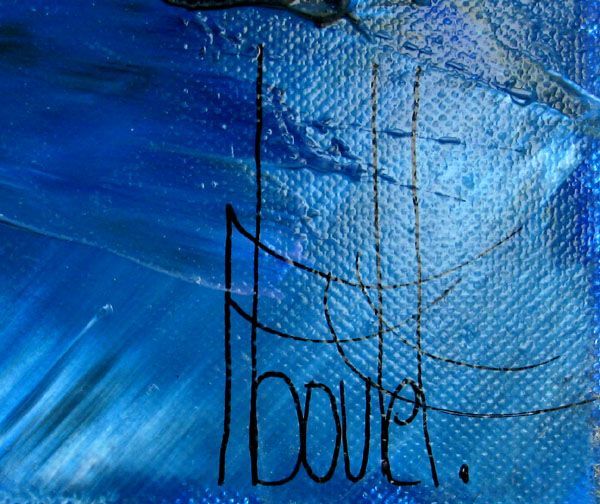 Tableau de F. BOUTET a pour titre MARINE ABSTRAITE 2024-55 style abstrait dim : F. BOUTETprix:1100