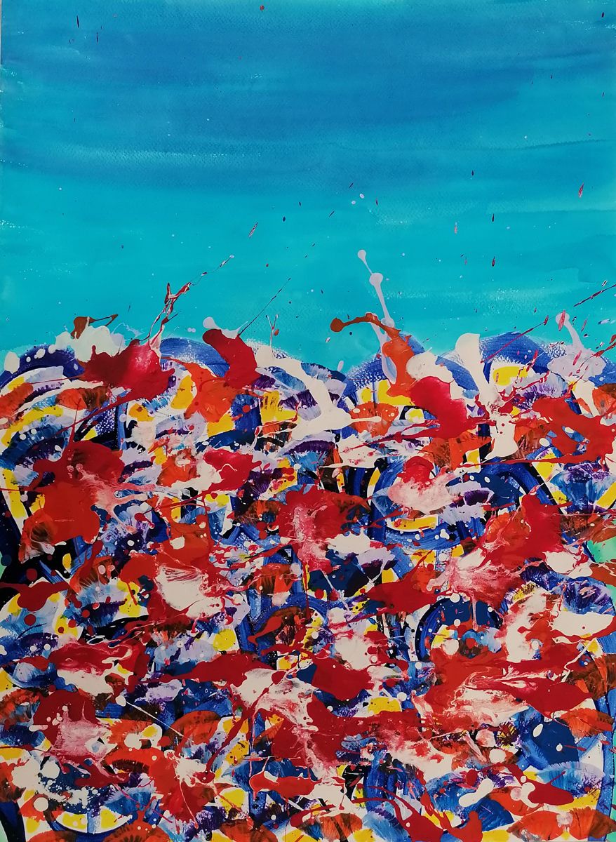 Dessin de STEPHANE RIME a pour titre Noname C206 style abstrait dim : STEPHANE RIMEprix:140