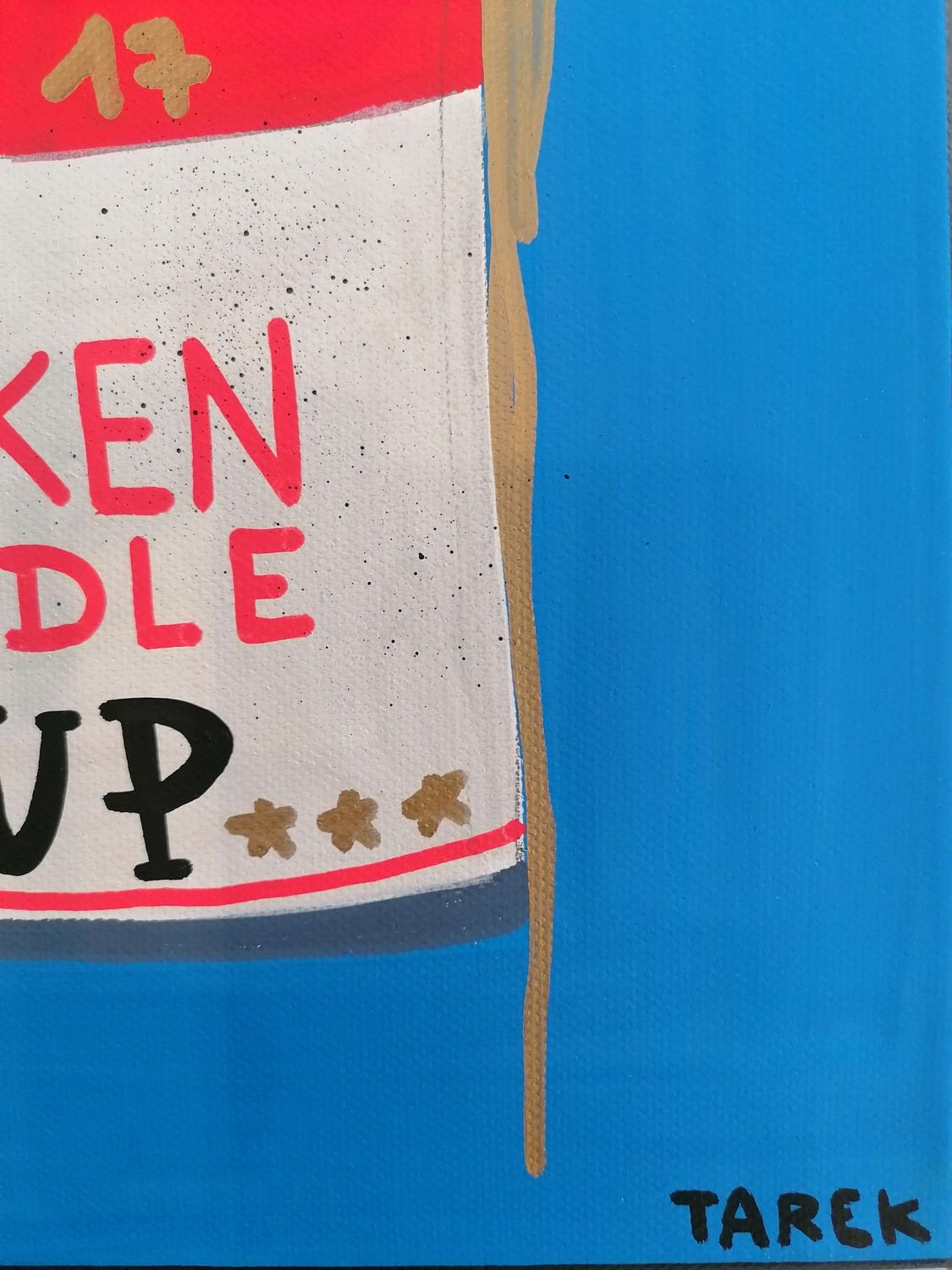 Tableau de TAREK a pour titre CAMPBELL'S CHICKEN style graphique dim : TAREKprix:250